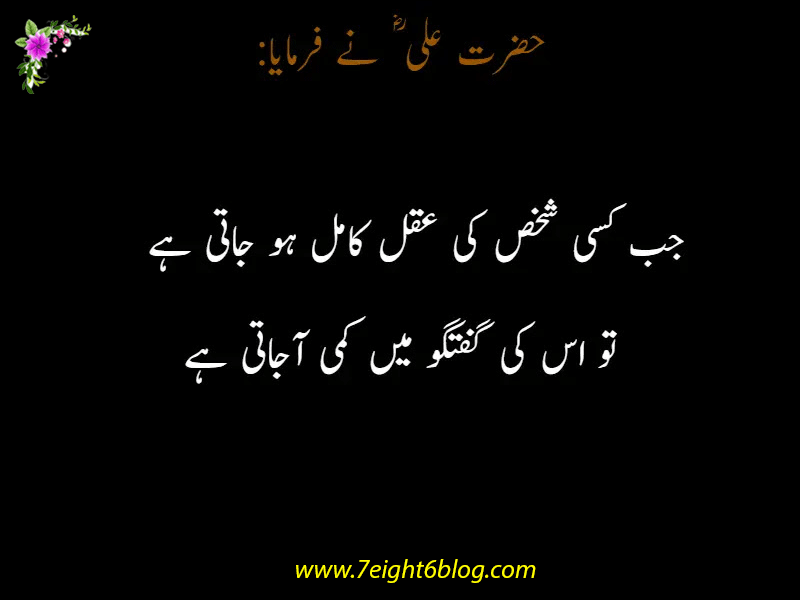Top 10 hazrat ali quotes in urdu